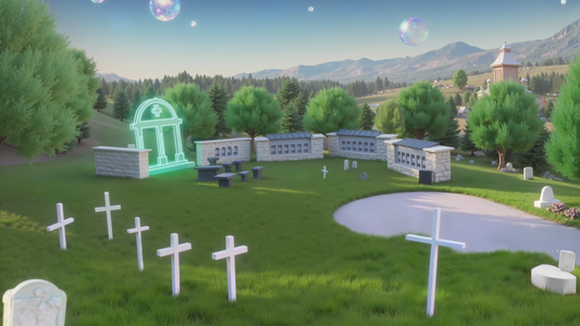 AI Metaverse Cemetery（Plus Cemetery Navigation System：3D maps + voice prompts for complex cemetery layouts）